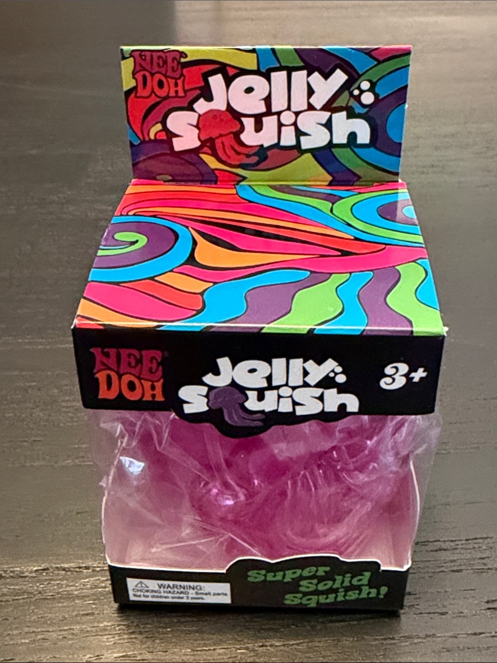 Nee Doh Jelly Squish Pink Super Solid Squish -toy doesn’t say needoh on it